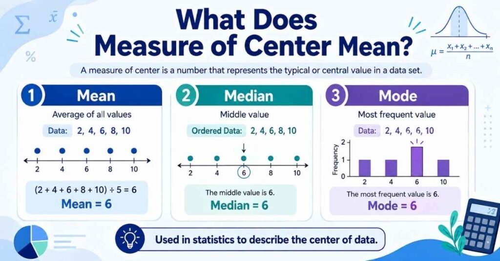 What Does Measure of Center Mean?
