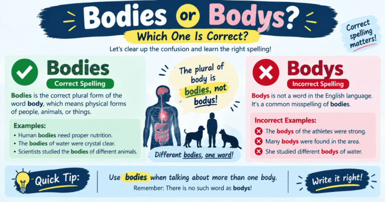 Bodies or Bodys