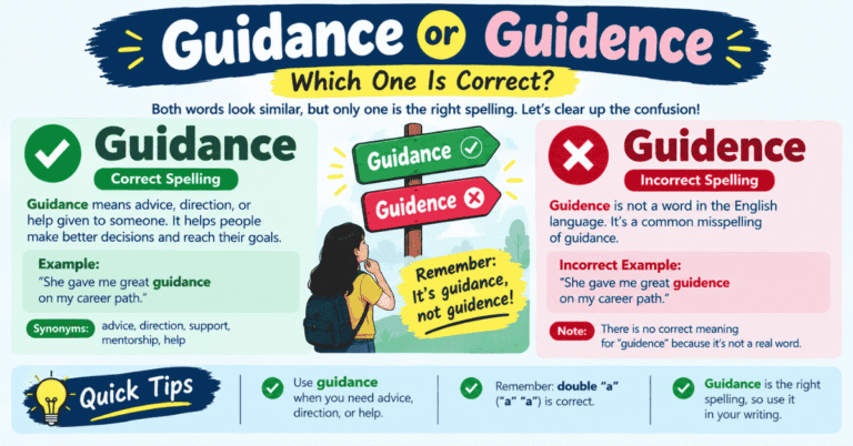Guidance or Guidence