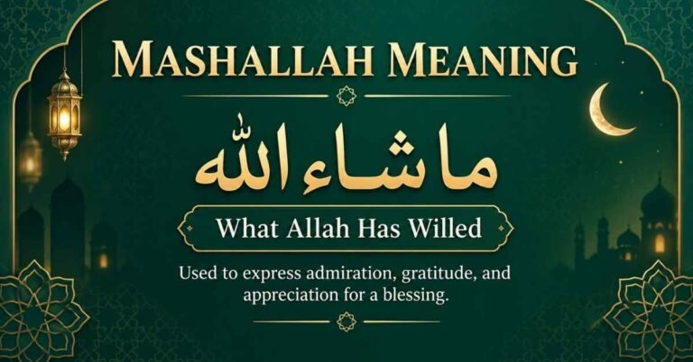 Mashallah Meaning