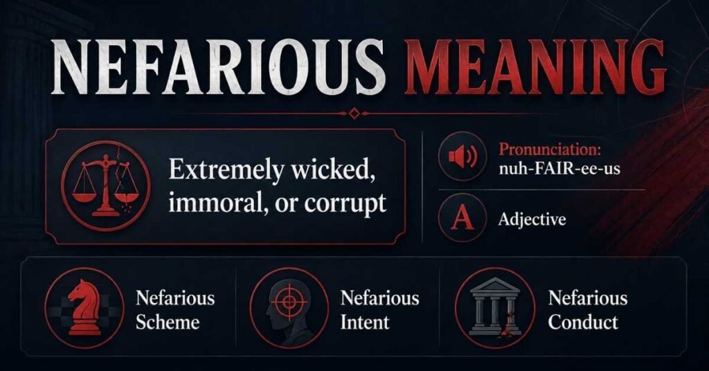 Nefarious Meaning