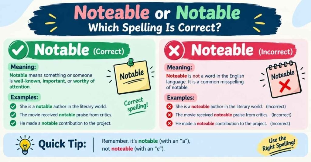 Noteable or Notable