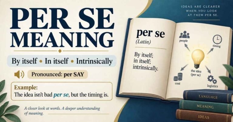 Per Se Meaning