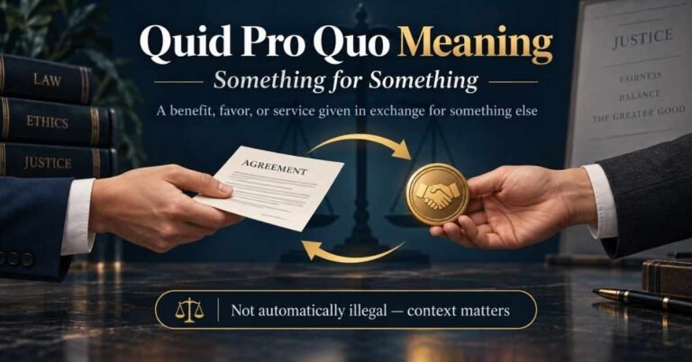 Quid Pro Quo Meaning