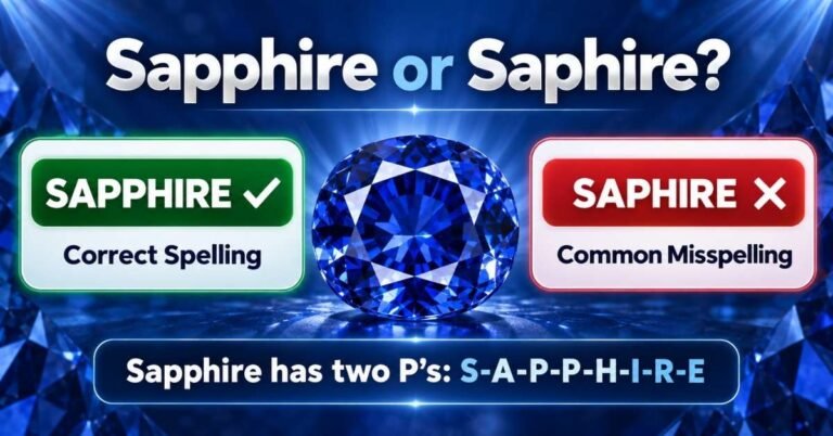 Sapphire or Saphire