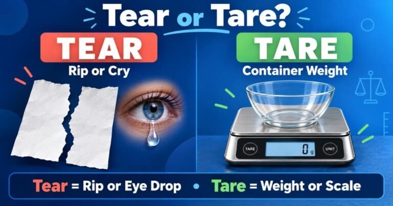Tear or Tare