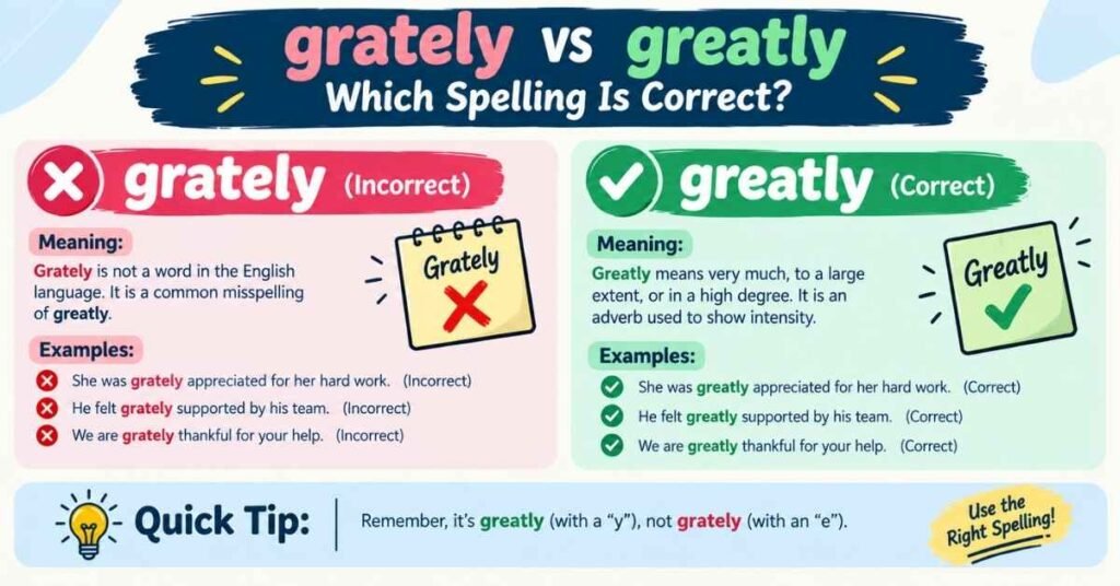 Grately vs Greatly