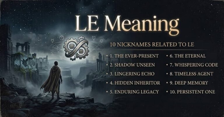 LE Meaning